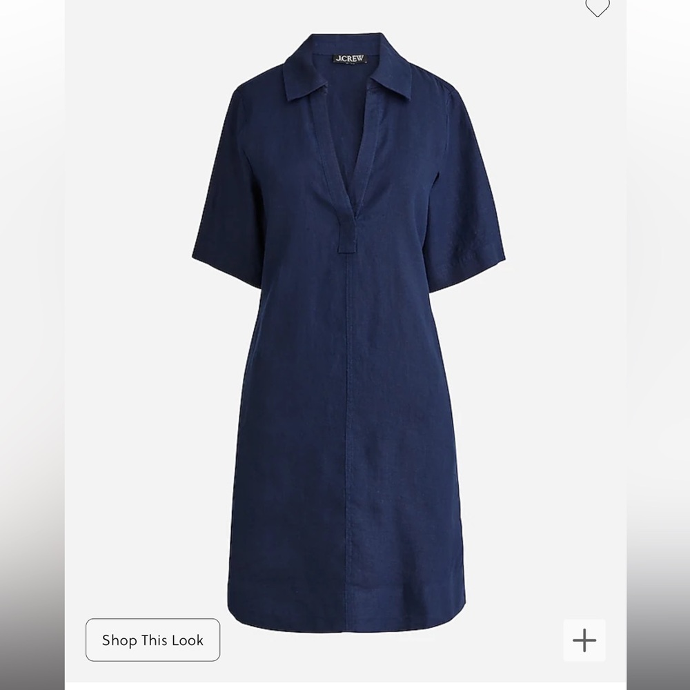 J.Crew Tall Bungalow Popover Dress in Linen - Picture 4 of 6